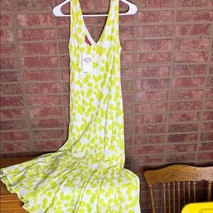 Peppermint Bay Lime Maxi Dress
